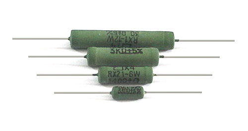 RX21 series lacquered wire wound resistors