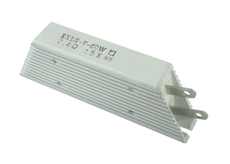 RXLG-V-T Series Wire wound resistors in aluminum casing